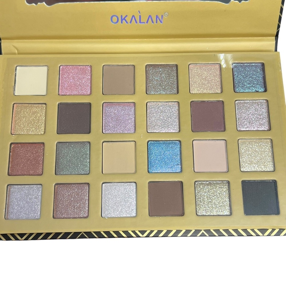 OKALAN Stately Eyeshadow Palette 24 Color Makeup Kit with‎ Mirror New 0.84 oz